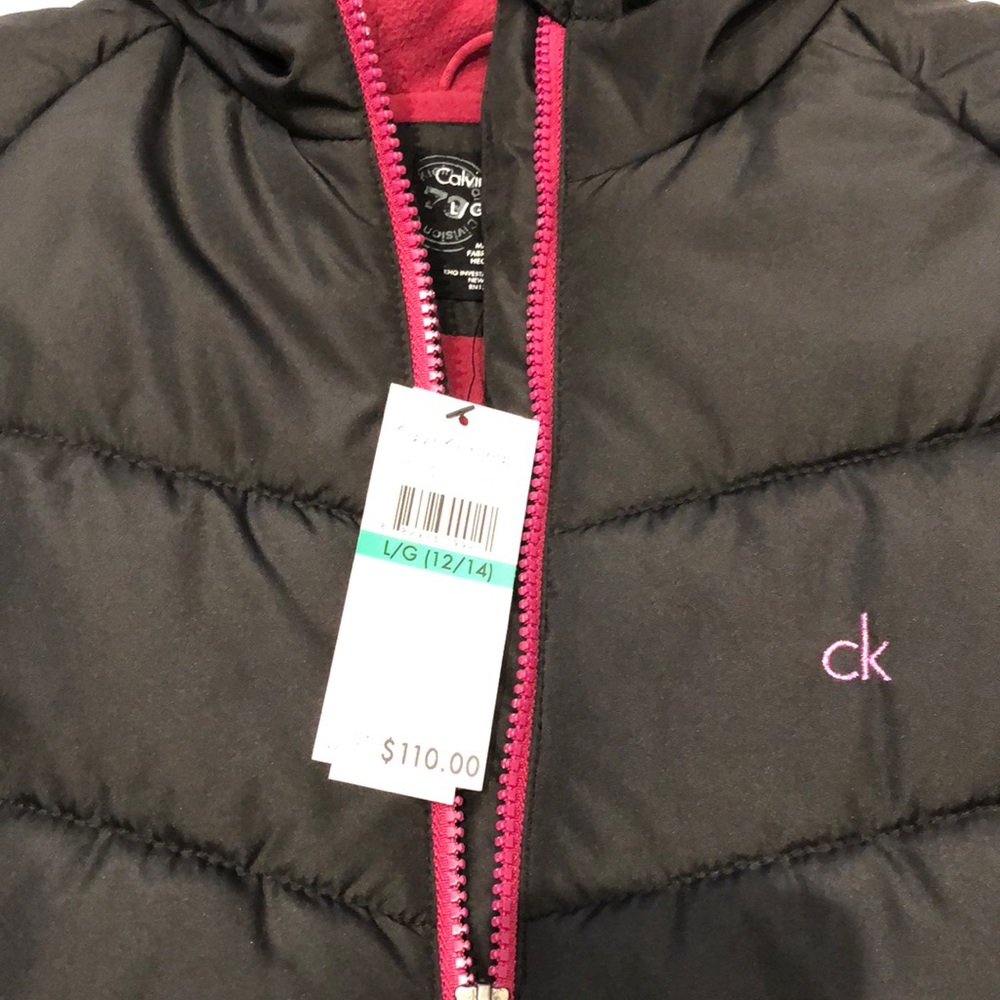 CK girls Black Puffer Coat